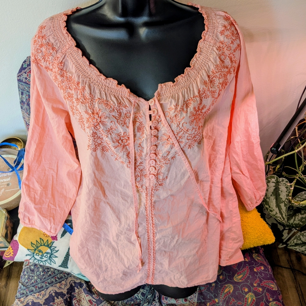 Embroidered IZOD Blouse